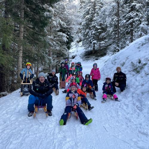 Rodeltraining Gruppenfoto
